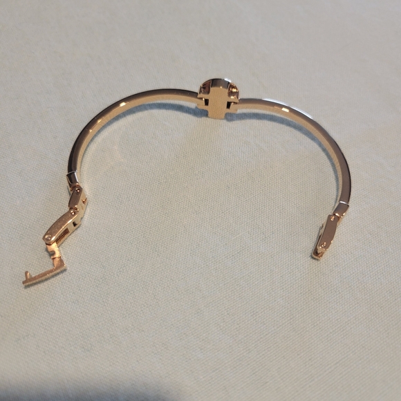 Ann Klein Gold Plated Bracelet with Crystal Accents. - Picture 4 of 10